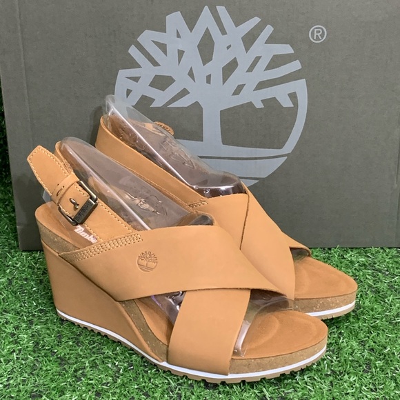 TIMBERLAND WOMENS CAPRI SUNSET CROSS BAND SANDALS - Picture 3 of 13